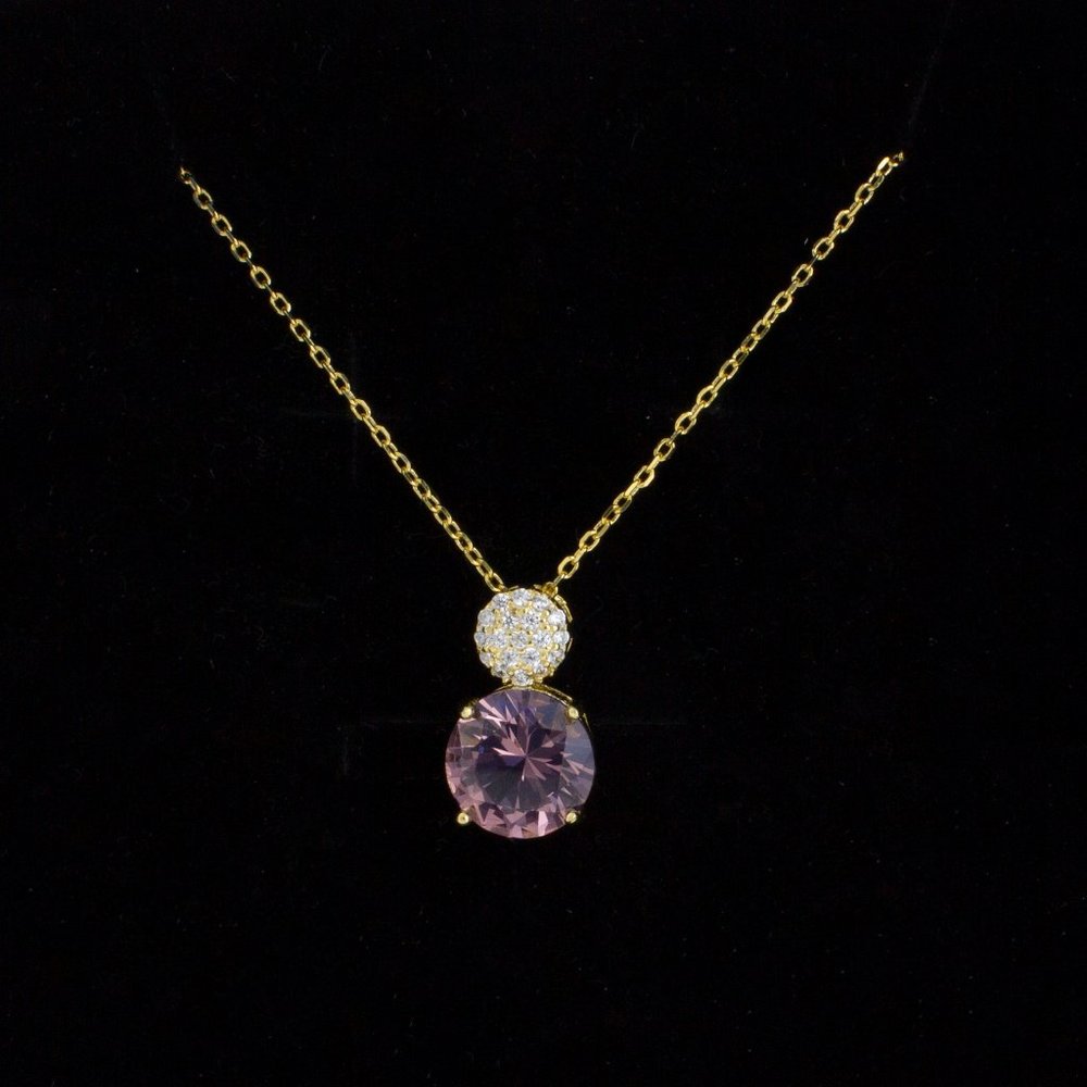 18K gold plated Zultanite Necklace - Picture 3 of 4